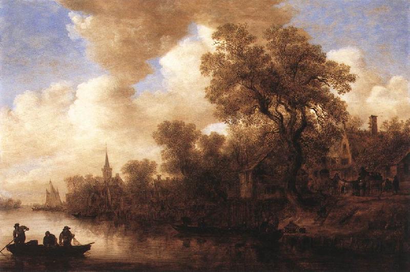 Jan van Goyen River Scene Sweden oil painting art